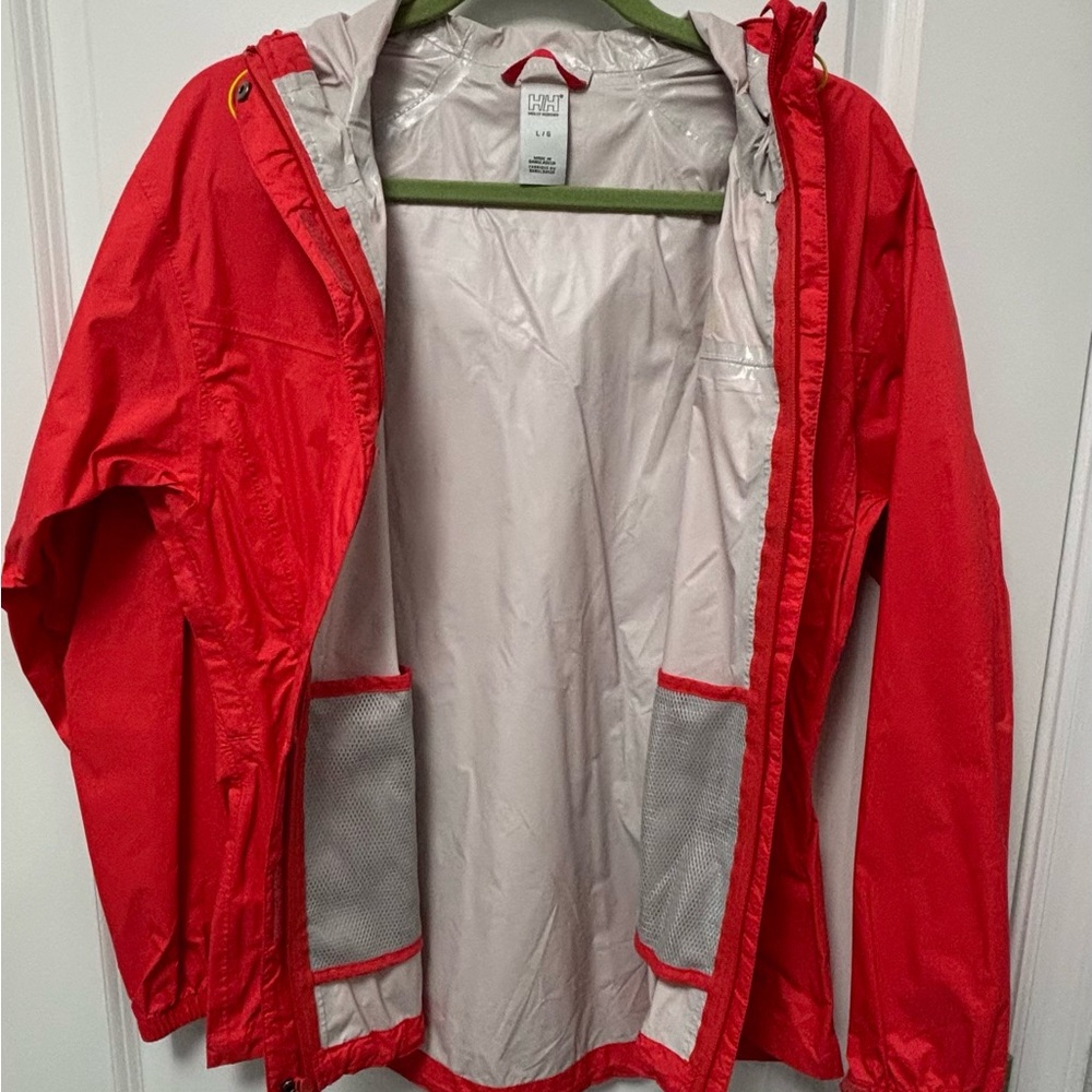 Helly Hansen Women's Vibrant Orange Rain Jacket - Picture 5 of 7